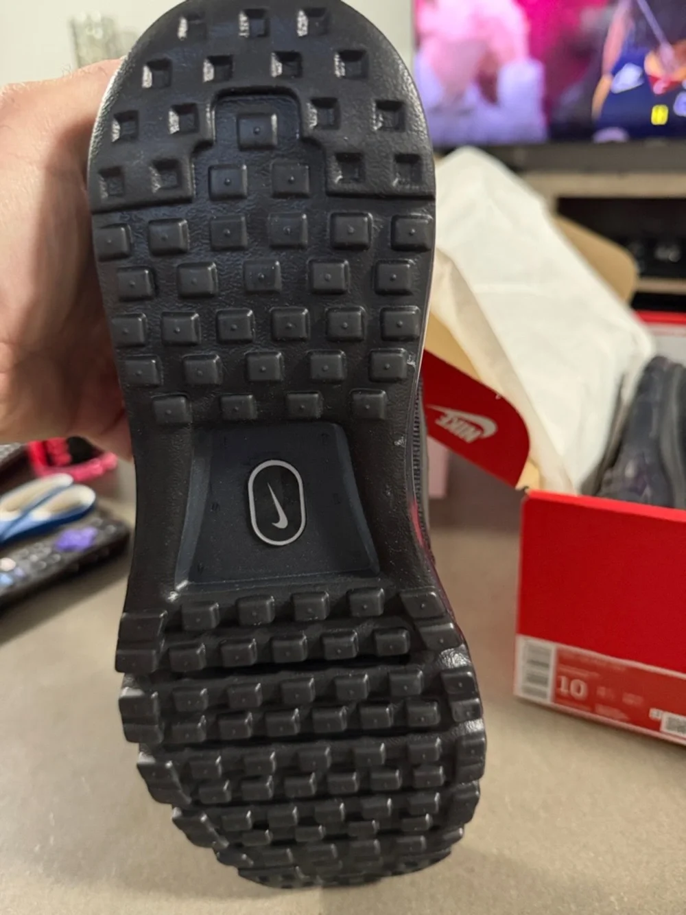 Nike Black/Grey Air Max Knit Sneakers - Picture 3 of 4